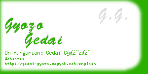 gyozo gedai business card